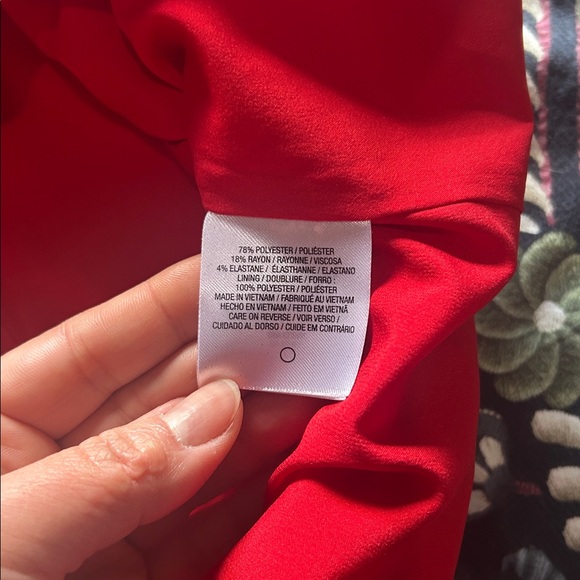 3/30$ T Tahari red midi dress size L - Picture 8 of 8